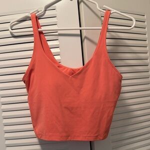 Size 8 Lululemon Align Raspberry Cream Coral Crop Tank Top
